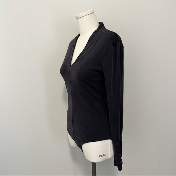 NWT Lucky Brand Long Sleeve Ribbed V Neck Bodysuit - Picture 6 of 15